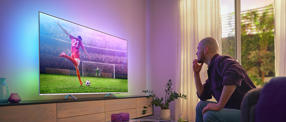 Televizor Philips Ambilight | Najbolj&scaron;i televizor za gledanje nogometa in &scaron;porta
